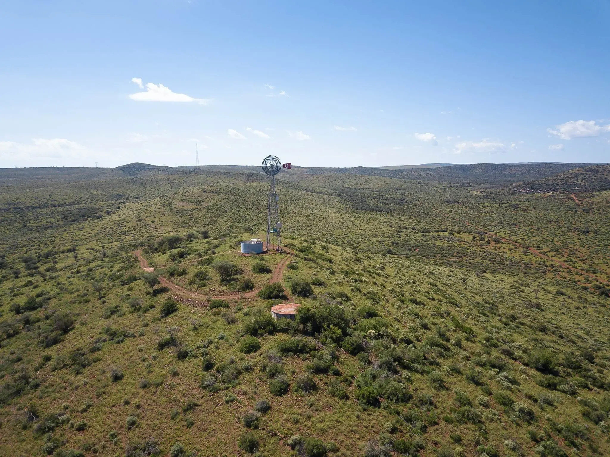 Aerial view of Kuruman Hills